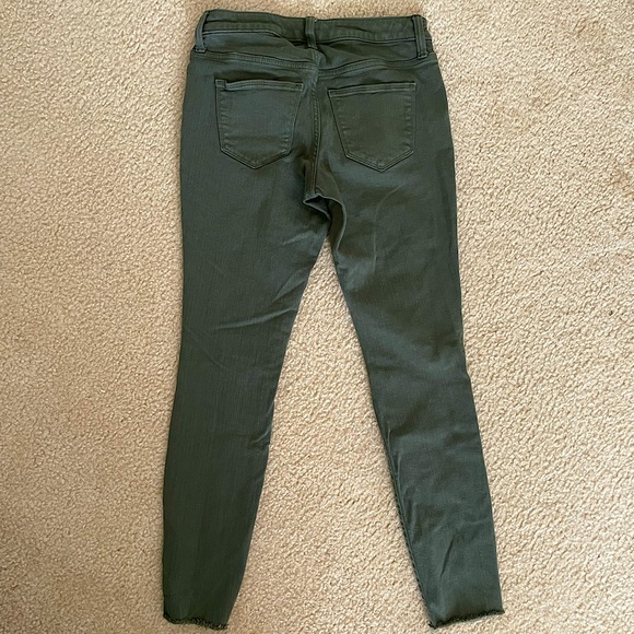 Distressed Green Jeggings - Picture 2 of 4
